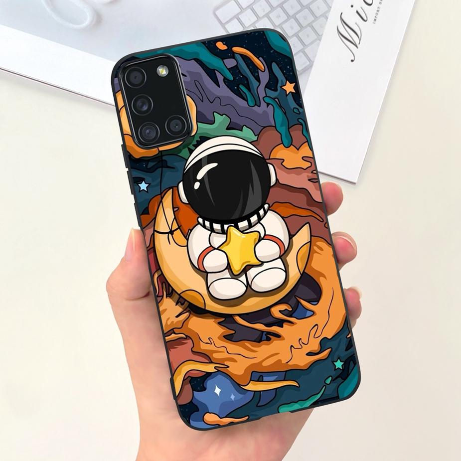 For Samsung Galaxy A51 A71 Case A515F A715F Cute Fashion Cartoon Painted Phone Case For Samsung A51 A 31 41 71 Soft Cover Bumper