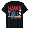 T-shirt Hawk Tuah 24 Spit on That Thang Impression Drapeau Américain US Hauts Graphiques Lettres Imprimées Saying Tee Manches Courtes Chemisiers Cadeau