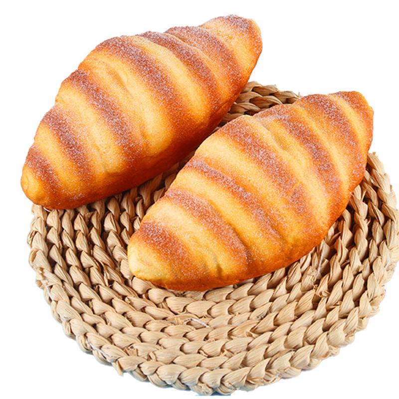 Simulation Bread Fake Cake Conch Bread Model With Cream Soft Croissant Big Food Play Toy Food Ornament Pography Prop Pu