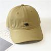 New Polar Bear Embroidered Baseball Cap Men's and Women's American Soft Top Cap Spring and Summer Versatile Big Head Circumference Sun Hat