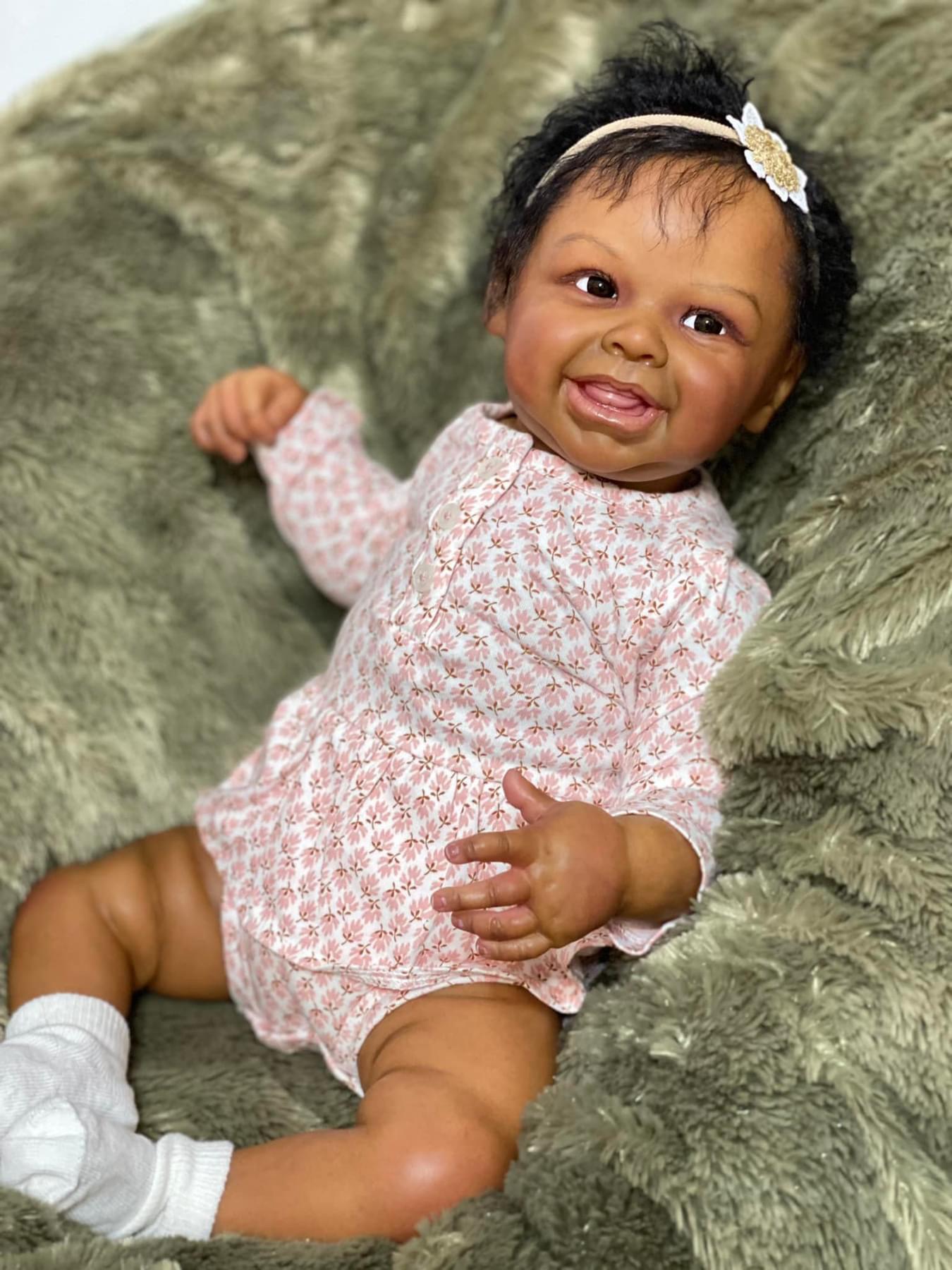 50cm Lifelike Baby Doll Harper - Cloth Body, Cute Playhouse Toy 50 cm