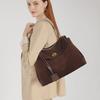 High-Grade Suede Leather Underarm Women's Tote - Niche Handbag with Large Capacity