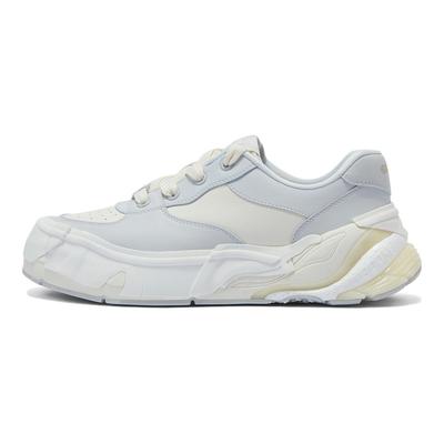 Li Ning Wu Ji Bequeme Vielseitige Rutschfeste Abriebfeste Low-Top Skate Schuhe Herren Sneaker Grau AZGT083-2