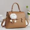 Fashion Large Capacity Pu Handbag For Casual Travel With Inner Zipper Pocket