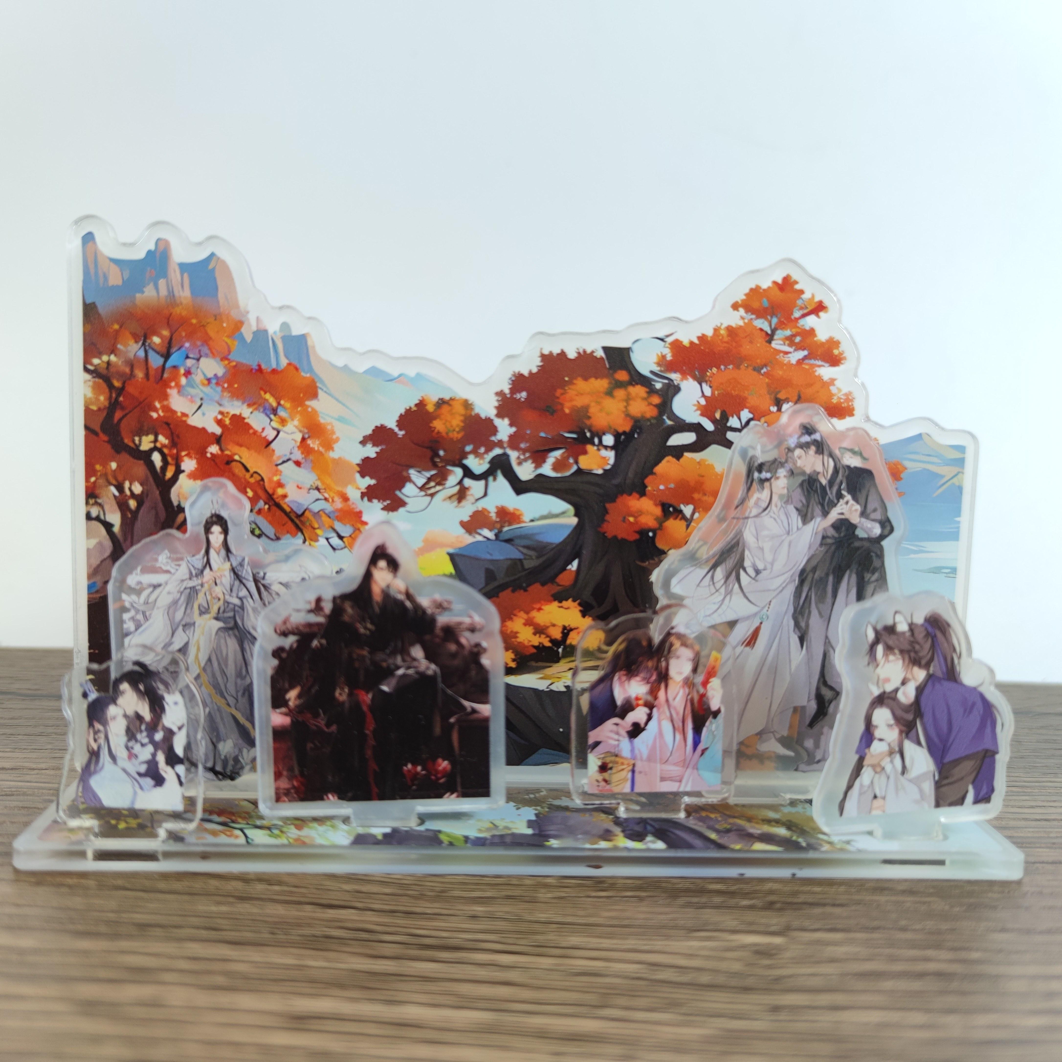 

Аниме Heaven Должностные лица Благословение акриловая подставка Фигурка Мо Дао Зу Ши Модель Пластина Декор стола Игрушка The Husky And His White C