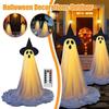 Scary Lighted Spooky Ghost Decor Funny Standing Ghost Light  Ghost Festival