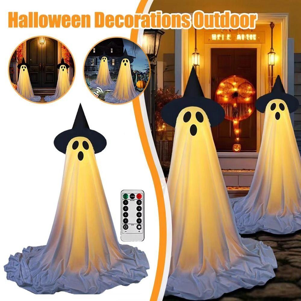 Scary Lighted Spooky Ghost Decor Funny Standing Ghost Light  Ghost Festival