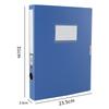 Black Blue A4 File Organizer Box Dustproof Thickened Document Case File Box Plastic File Paper Organizer Office Contract Holder