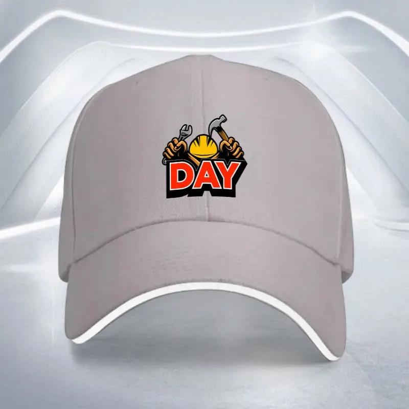 Labor Day Graphic Baseball Cap Polyester Adjustable Unisex Casual Sports Outdoor Hat