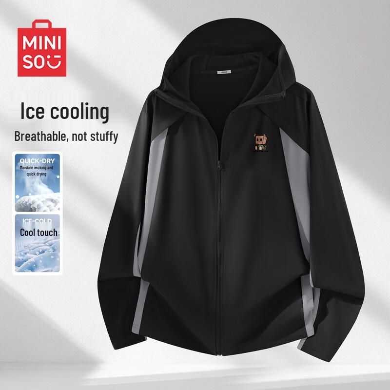 MINISO Men s Ice Silk Quick-Dry UPF Sun Protection Jacket 3XL