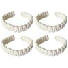 Natural Fiber Curtain Fasteners Holdbacks Tie Set 4 Piece Woven Rope Window Drapery Tiebacks Buckles Living Room Decors