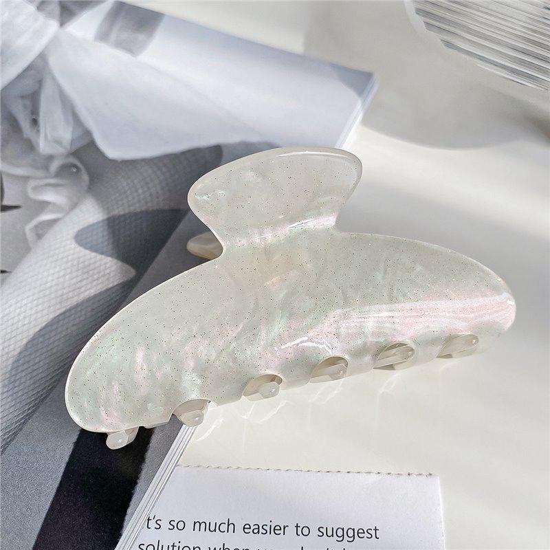 Neue Koreanische Acryl-Haarklammern für Damen, Jelly-Farben Mode Haarfänger, Rutschfeste Große Haifischklammern