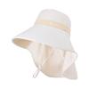 Summer large brim sun protection cap outdoor mountain riding UV protection sun hat breathable shawl neck bucket hat