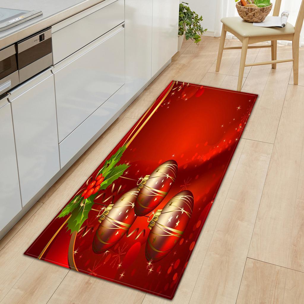 Christmas Kitchen Sand Carpet Doormat Long Floor Mat