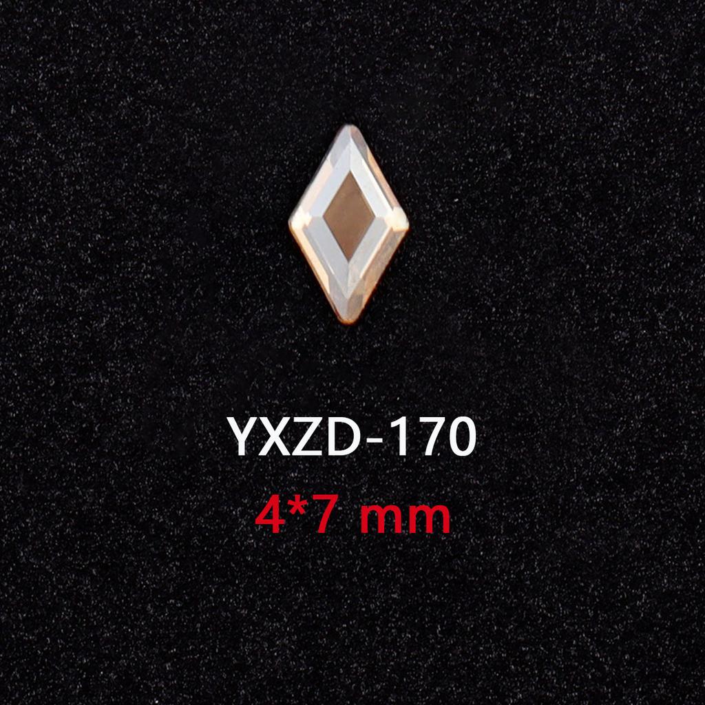 1440 Glas Diamanten mit flachem Boden Gold Champagner Speziell geformte Nageldiamanten DIY Tragematerial für Nägel Nagel Speziell geformte Diamanten Zubehör