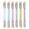 Cabeças de esponja Substituição Unhas Arte Gel Polonês Cor Gradiente Pincel Glitter Pó Pontilhando Caneta Para Manicure Acessórios Ferramentas