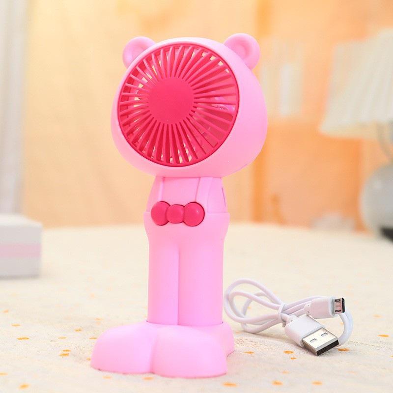 Portable Cute Macaron Color Rabbit Fan - Ideal for Students & Summer Festivals