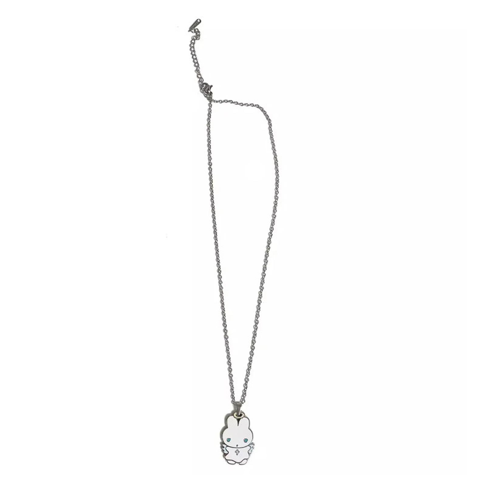 

Элегантное ожерелье с подвеской в виде кролика из кристаллов и сплавной цепочкой. Портативный аксессуар для модных женщин и любителей моды. 2