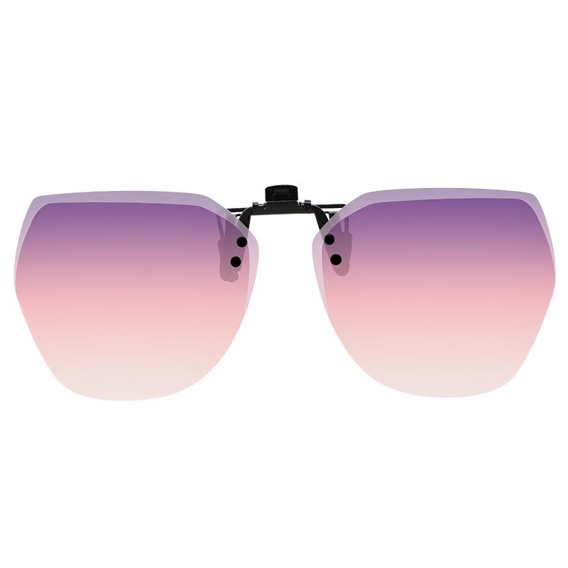 Occhiali da Sole Polarizzati Clip-On Ribaltabili da Uomo - Protezione UV per la Guida Giorno/Notte