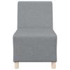 Modular Armless Sofa 3 pcs Light Grey 55 x 74 x 82 cm Fabric