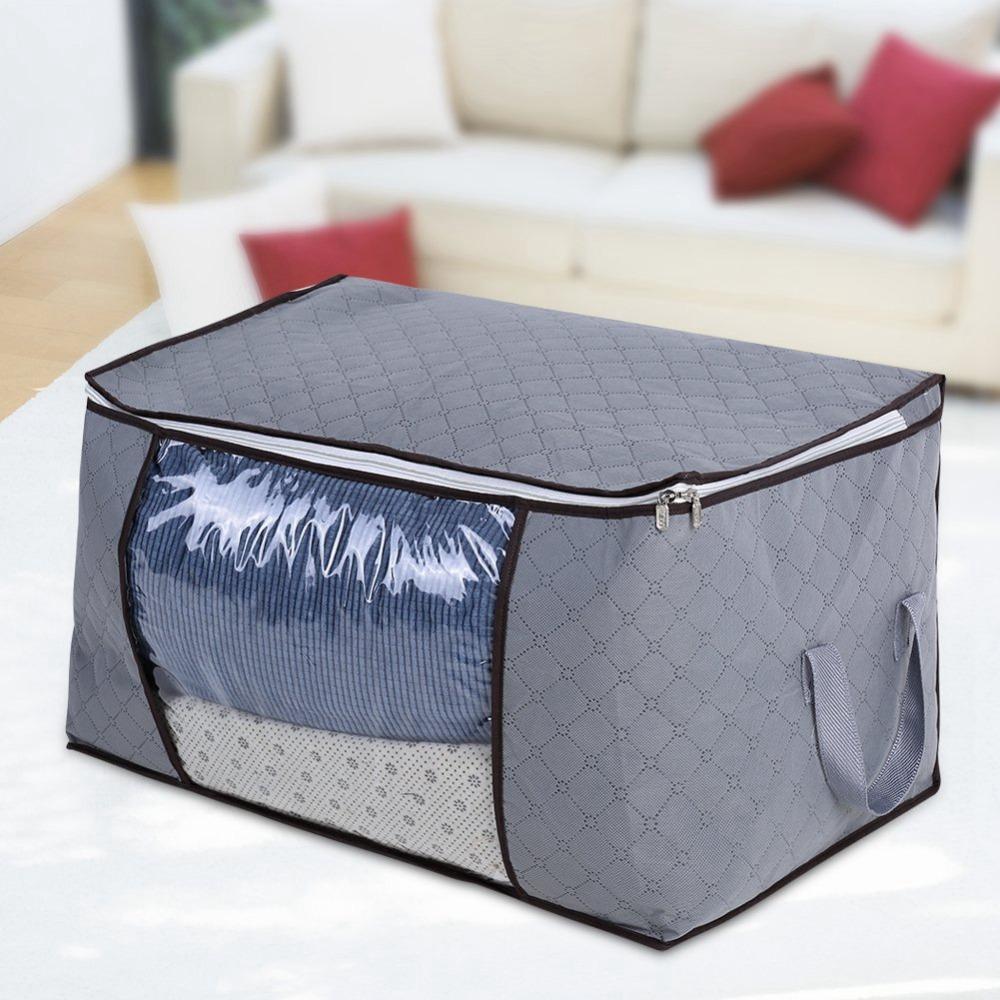 Large Zippered Storage Bag Durable Foldable Storage Bag Seasonal Storage Storage Bag  For Quilt