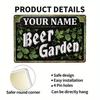 Personalized Custom Metal Sign Beer Garden Pub Decor Outdoor Bar Wall Art