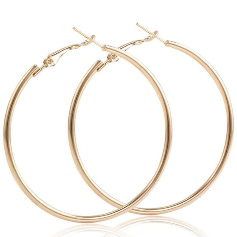 New Fashion Geometric Hollow Circle Hoop Earrings Fashion Jewelry Boucle O'reilles Femmes Hyperbole Brincos For Women Gilrs Gift