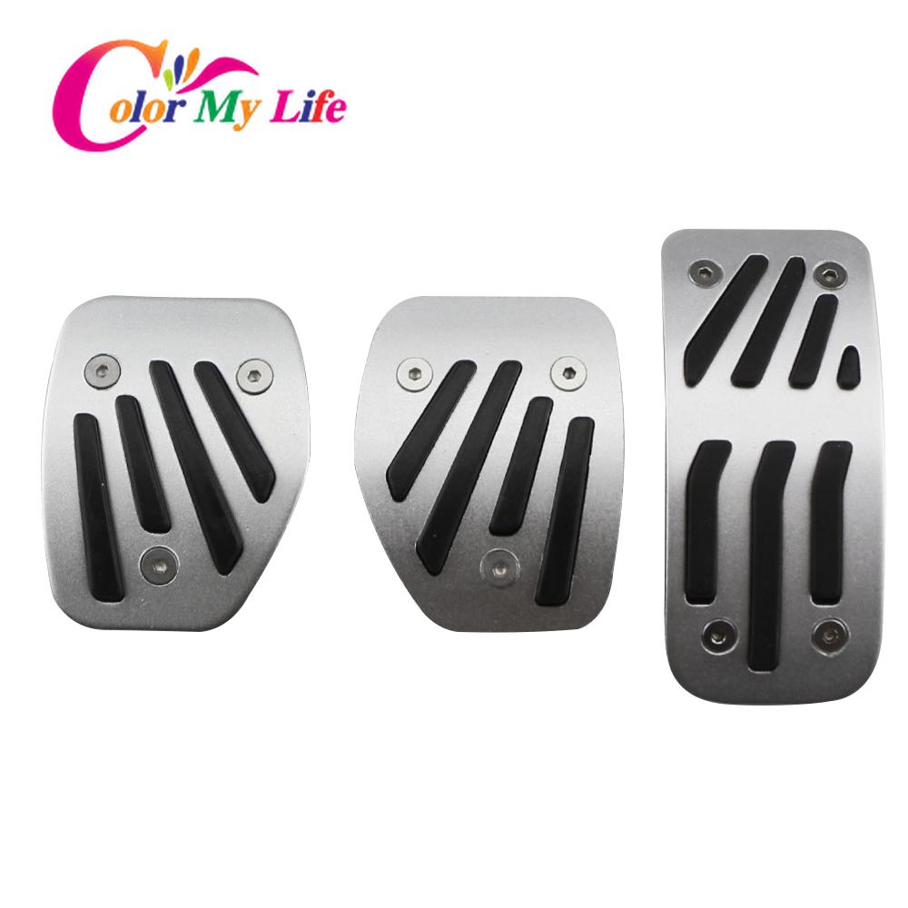 Color My Life Stainless Steel Car Pedals Fit for Peugeot 301 307 308 408 CC 2013 -  Gas Brake Pedal Cover Rest