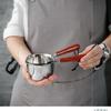 BPA Free Stainless Steel Oil Pot Fast Heating Anti-Scald Wooden Handle Dripless for Home Kitchen Seasoning Oil Pouring