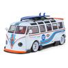 1/24 Scale T1 Bus Gulf Oil Martini Modified Alloy Metal Diecast Model Car Sound and Light Simulated Holiday Gifts Children