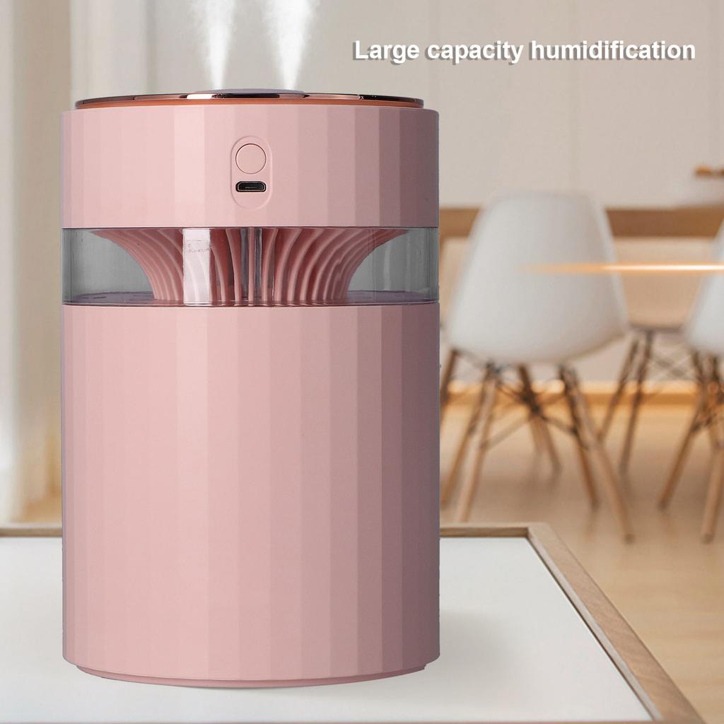 Humidifier Large Capacity Portable 900ml Double Spray Design Desktop Humidifier