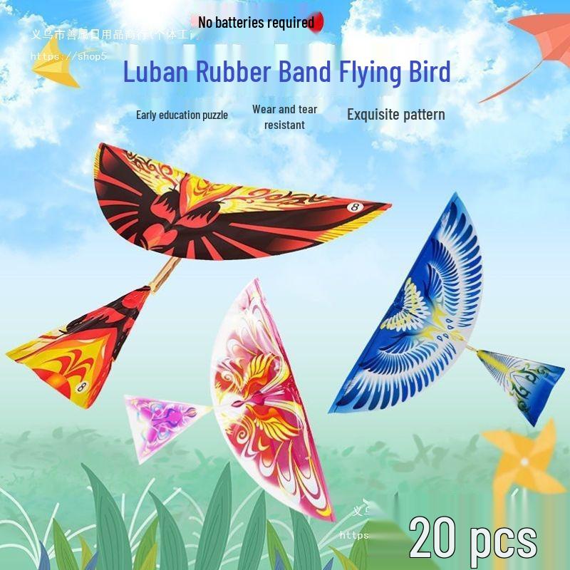 Luban Kids  Outdoor Flapping Wing Flying Bird Toy - Large Size, Portable, and Popular Single: 1 Large Luban Flying Bird