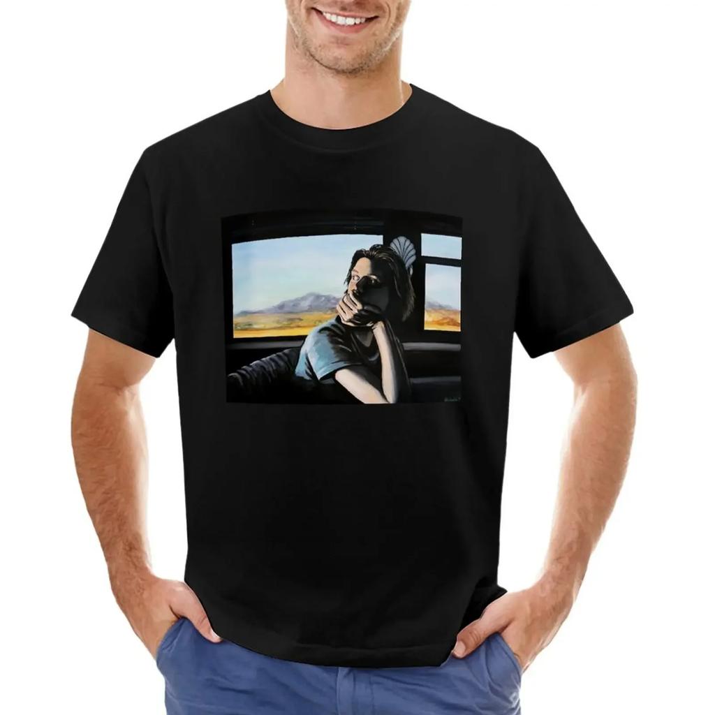 Trevor Moore Original Acrylic Painting T-shirt boys animal print aesthetic clothes slim fit t shirts for