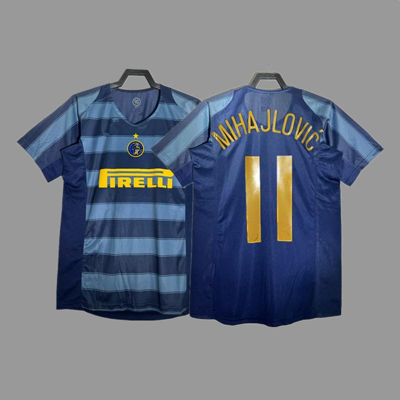 Inter Retro Jersey Football Jersey Classic Baggio Ronaldo Zanetti Figo Adriano Jersey