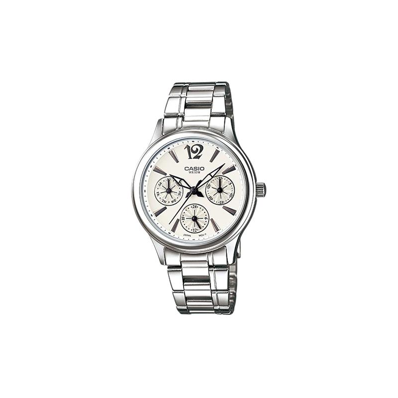

Casio STANDARD Series Waterproof Business Quartz Movement Stainless Steel Strap Japanese and Korean Women s Watch White Dial LTP-2085D-7AVDF белый