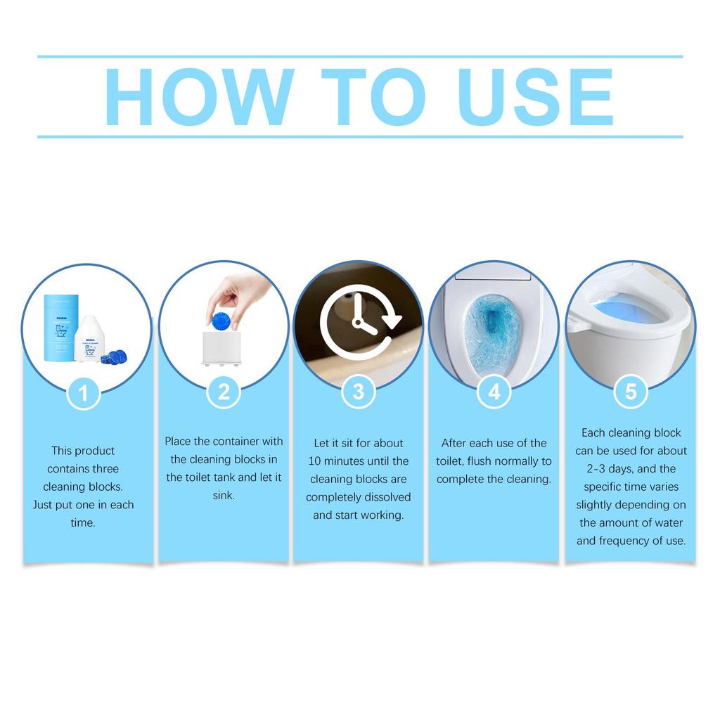 Jakehoe Toilet Cleaner | Removes Urine Scale & Stains | Eliminates Toilet Odor | Automatic Toilet Bowl Cleaner 120g