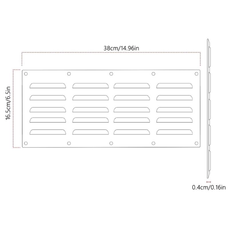 Steel Air Vent Panel for Fire Pits Easy Installation Ventilation Panel Outdoor Venting Solution Efficient Flame Venting