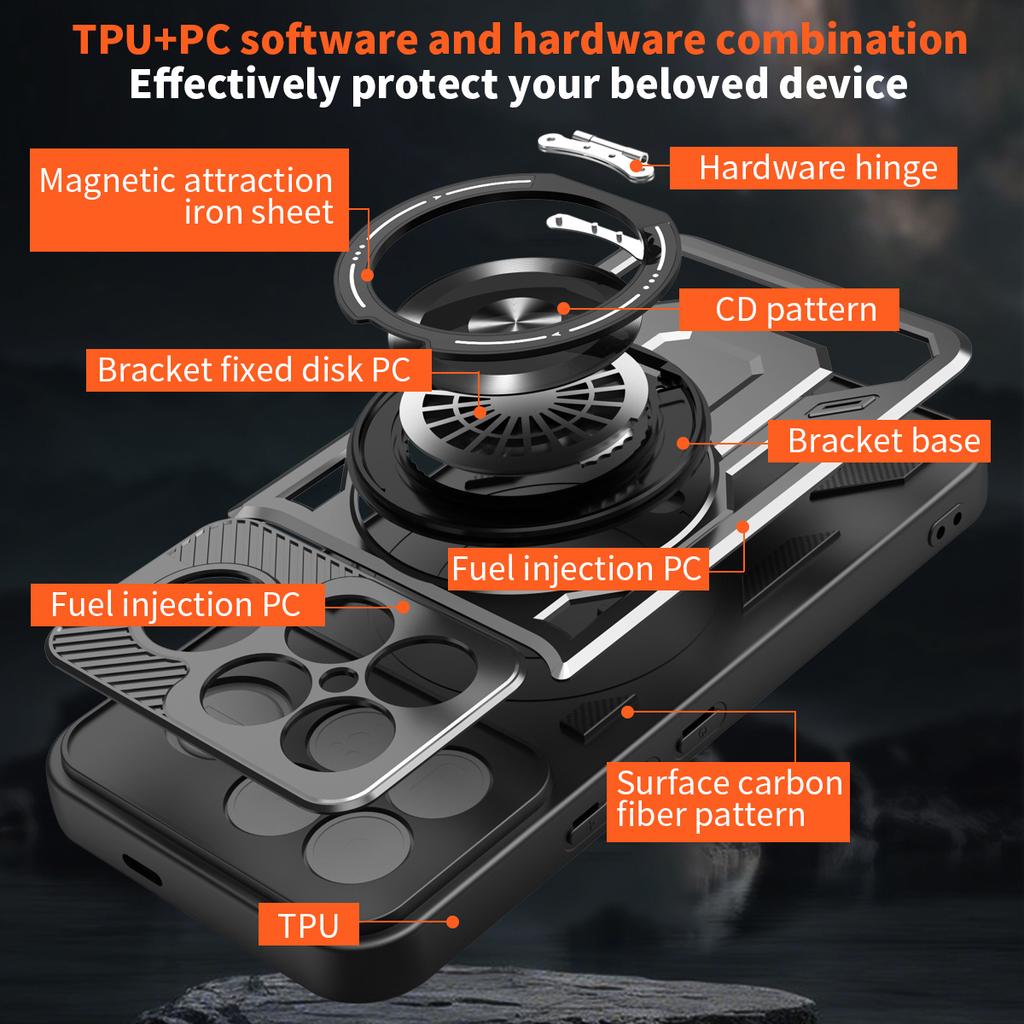 Für Xiaomi Poco F8 Ultra / Redmi K90 Pro Max 5G Magnetische Hülle Rotierbarer Ständer TPU + PC Handyhülle