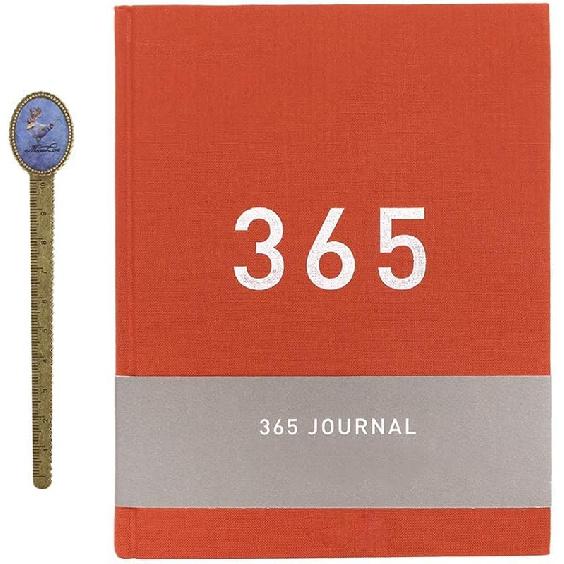 365 Дней Ежедневник-Планировщик Нумерованный Пустой Лист для Планирования Дня Блокнот для Записей A5 для Формирования Позитивных Жизненных Привычек Жизненный Планировщик красный