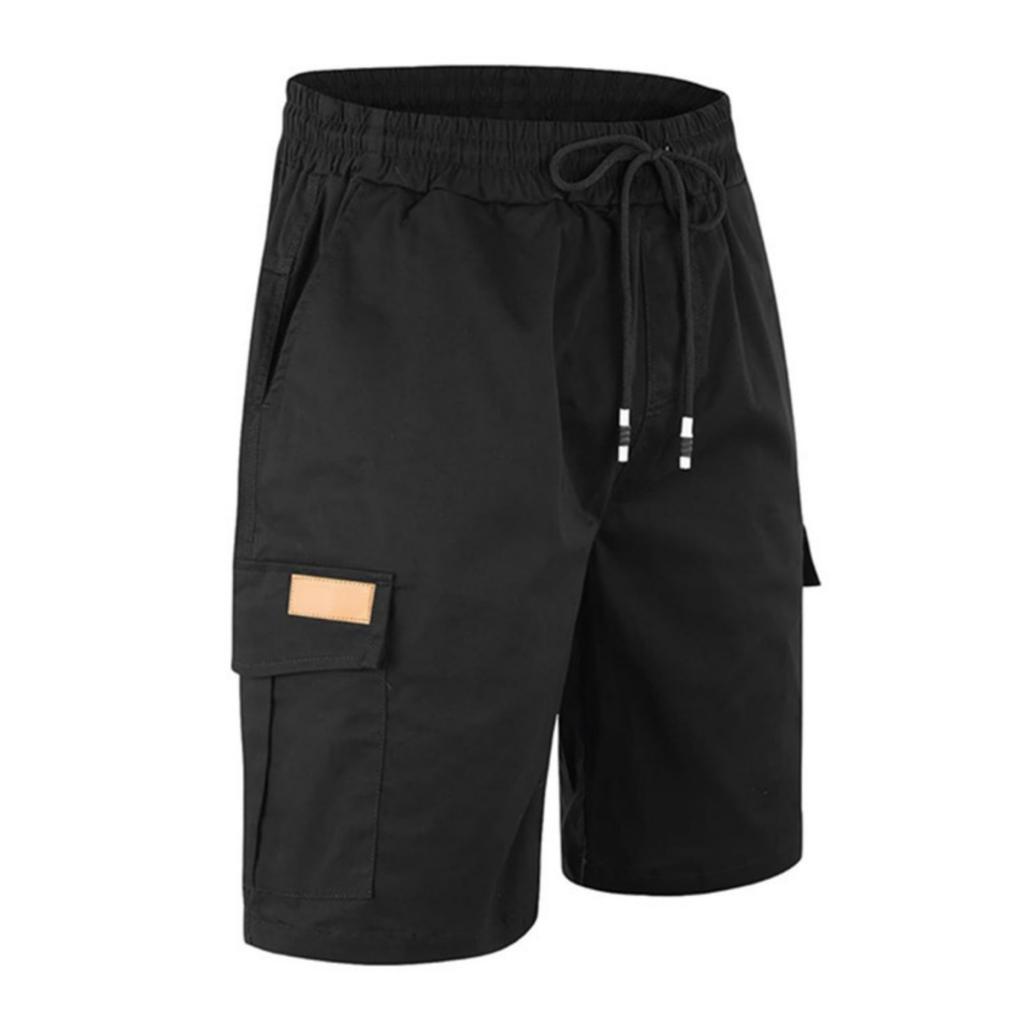 Pantalones de trabajo casuales de cinco pulgadas de largo para hombre - Pantalones cortos sueltos para hombre con múltiples bolsillos para deportes al aire libre, secado rápido, transpirables