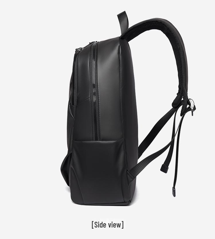 Men's Large Capacity Waterproof Leather Backpack for Casual Sports & Outdoor Travel