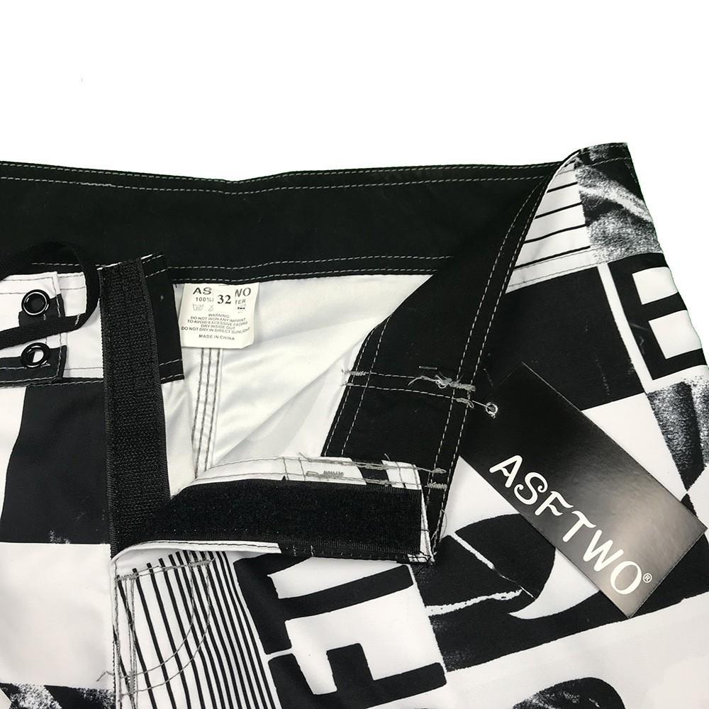ASFTWO Herren Quick Dry Surf Beach Shorts - 2020 Sommer Casual