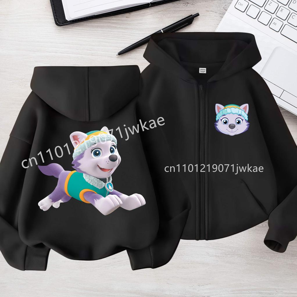 Spring Kids Coat PAW Patrol Children's Zipper-style Hooded Sweatshirt for Boys Girls' Casual Top Casual Shirt with Cartoon Print