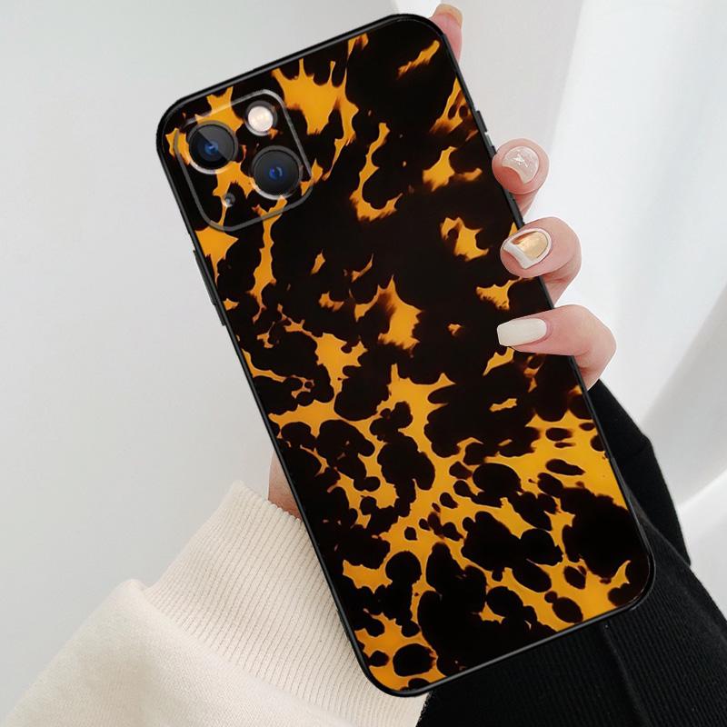 Vintage Tortoise Shell Phone Case For iPhone 17 Pro Max 16 15 14 11 12 13 Pro Max mini 15 16 Plus 16e 17 Air Cover