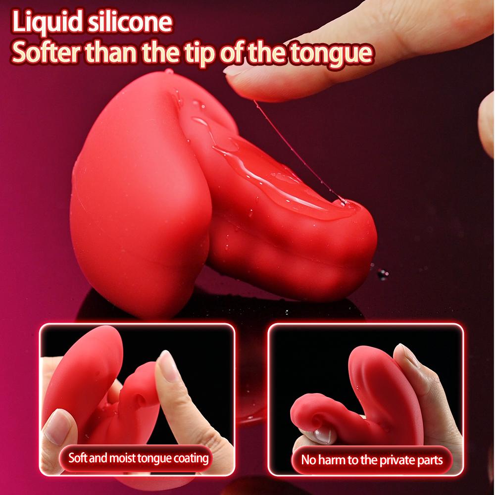 Zungenvibratoren APP-Steuerung Dildo Sexspielzeug für Frauen Lecken Klitoris-Stimulator Lustwerkzeuge Sexspielzeug für Erwachsene Frauen