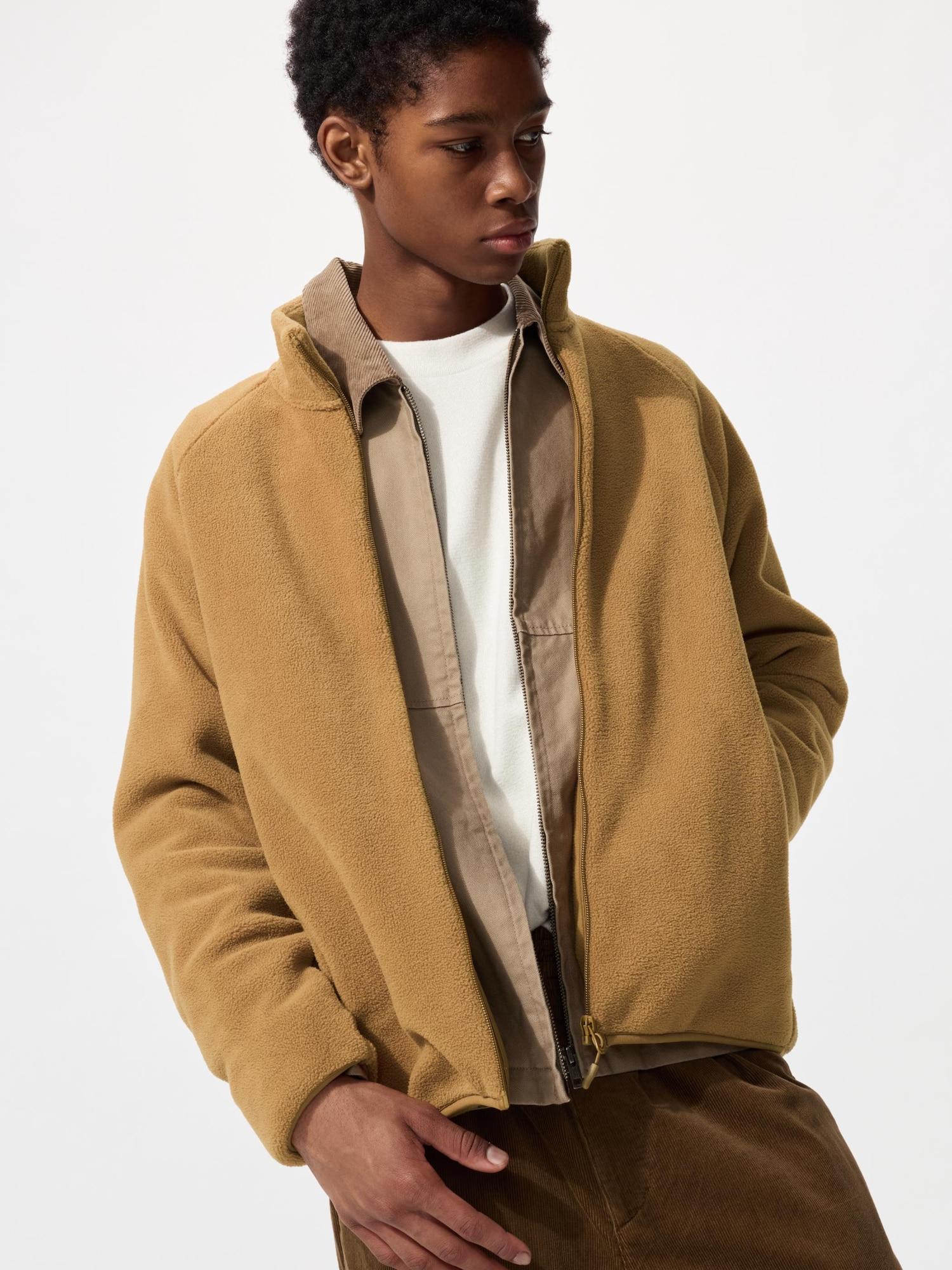 

Флісова флісова куртка з довгим рукавом і блискавкою UNIQLO JAPAN 34 BROWN/M