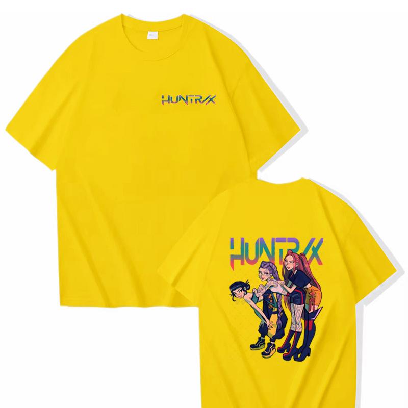 KPop Demon Hunters Aesthetic T-shirts Streetwear Harajuku Y2k Fashion Short Sleeve T-shirt Men Women Casual Loose T Shirt