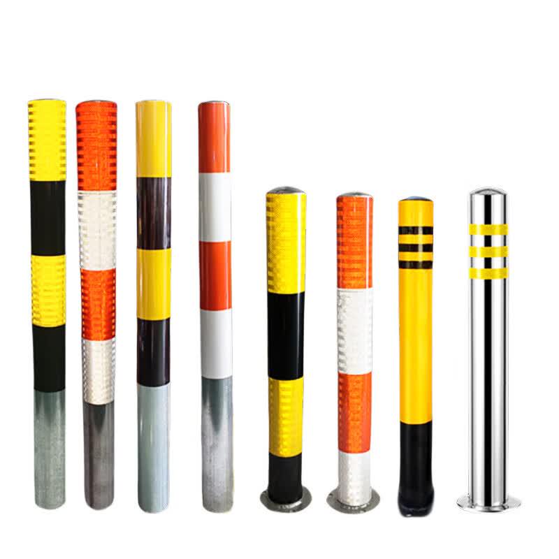 Thickened Galvanized Steel Reflective Road Bollard