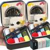 Mini Sewing Kit Box with Needles Threads Measure Scissors Portable Travel Storage Bag DIY Embroidery Cross Stitch Handwork Tools