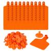 100Pack Animal Identification Ear tag No word calf ear tag Apply to pig Cattle sheep Farm animal feeding tools 75mm x 60mm